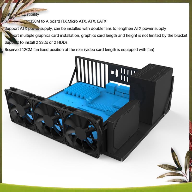 Gpu Mining Rig Frame 8 Gpu - Braket Motherboard ETH Bingkai Penambangan 3X