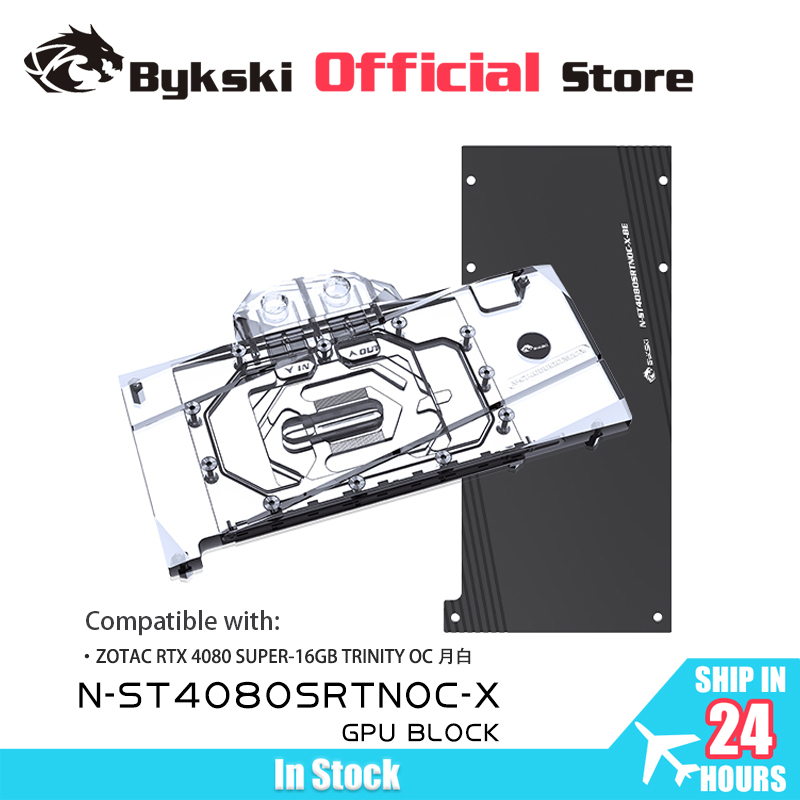 Rtx 4080 Super 16Gb - Bykski N-ST4080SRTNOC-X Blok GPU untuk ZOTAC