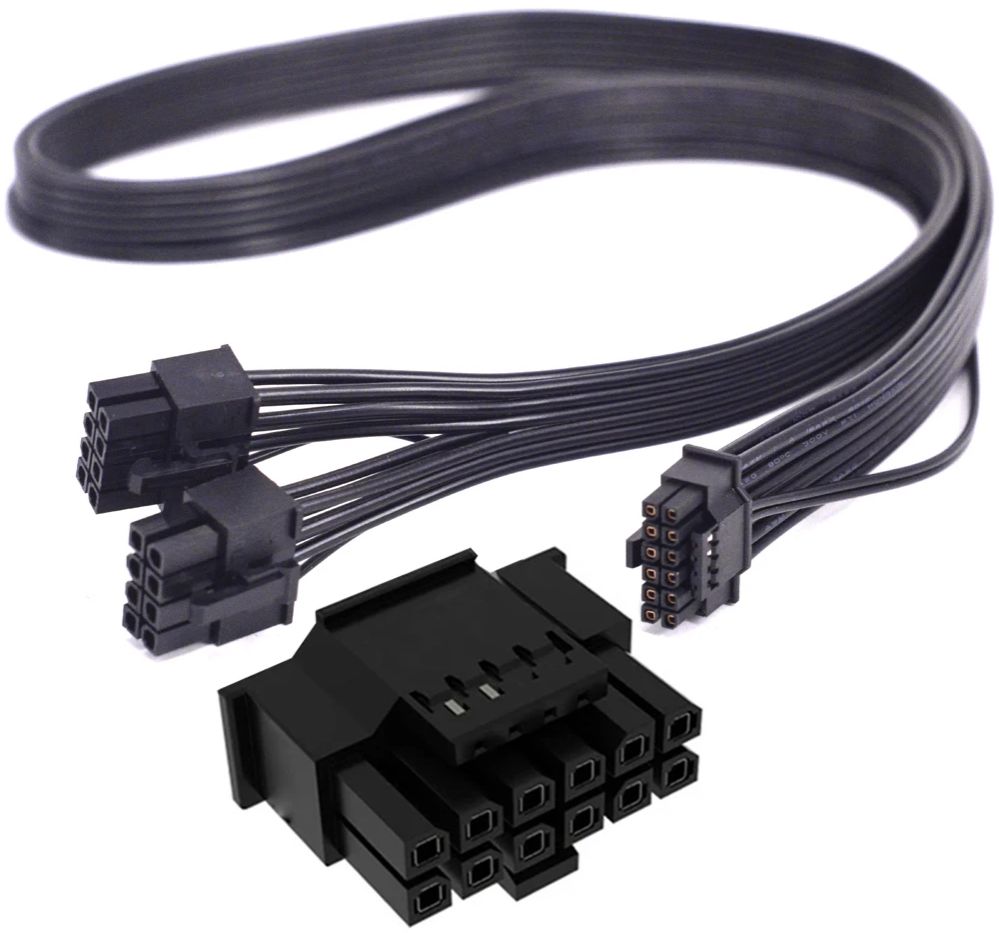 Dual 8Pin To 16Pin 12Vhpwr Cable - Untuk Thermaltake PF1 ARGB 850W 1000W