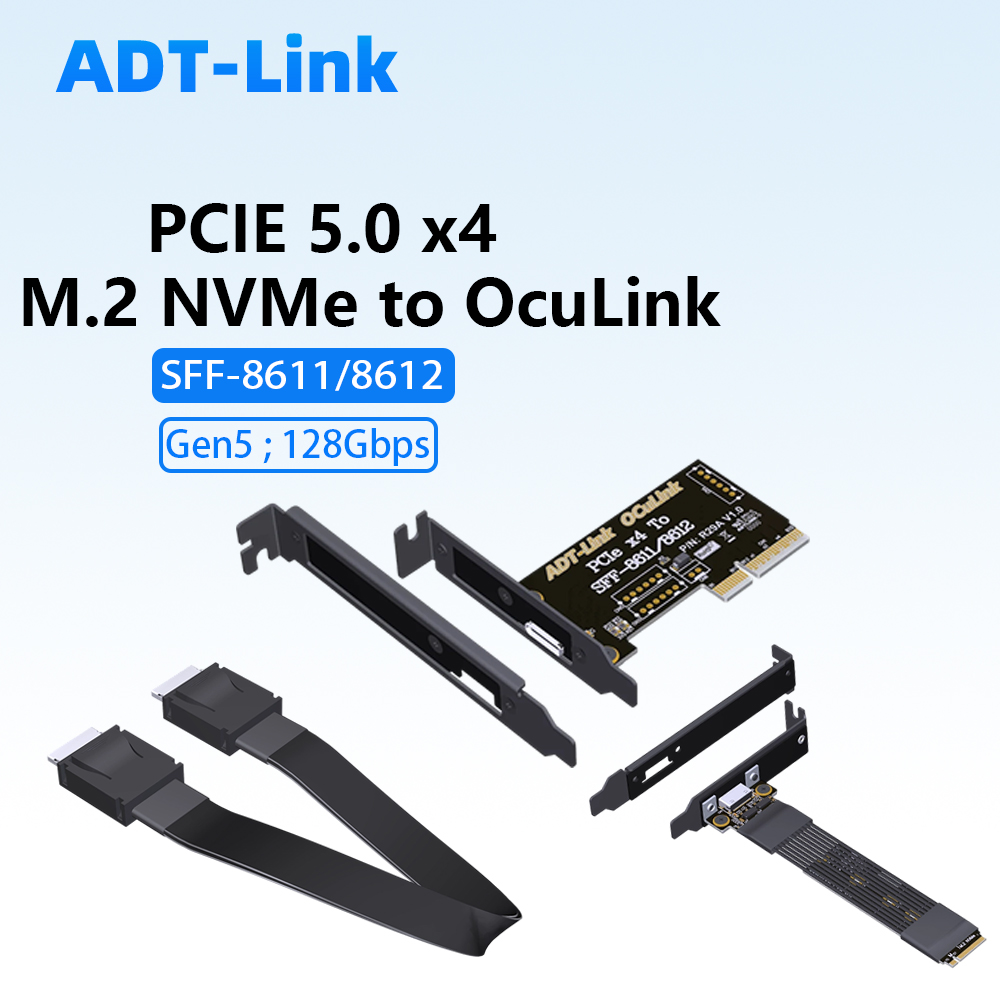 Pcie 5.0 Gpu Riser Cable - Adaptor Riser OCuLink PCIE 5.0 X4