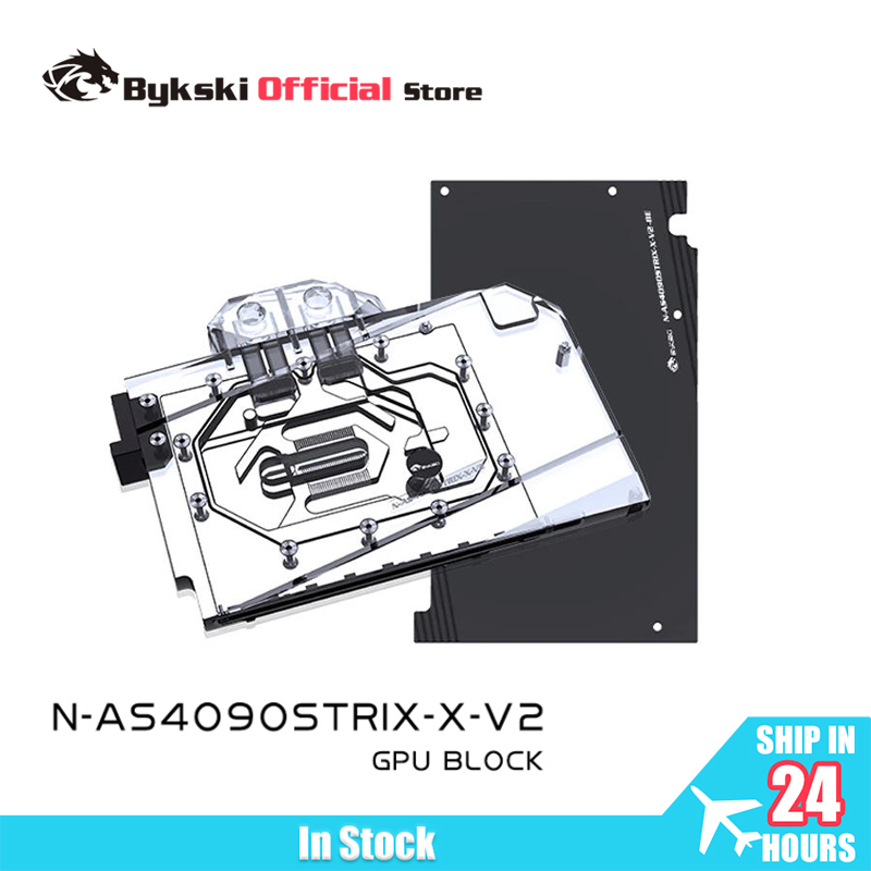 Rtx 4090 Water Block - Bykski N-AS4090STRIX-X-V2 /Blok GPU untuk Kartu