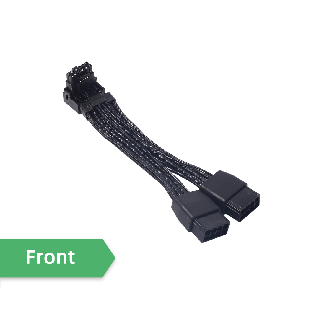 Antarmuka PCIE 5.0 ke Bawah 2X - Dual 8Pin To 16Pin 12Vhpwr Cable ulasan dan harga