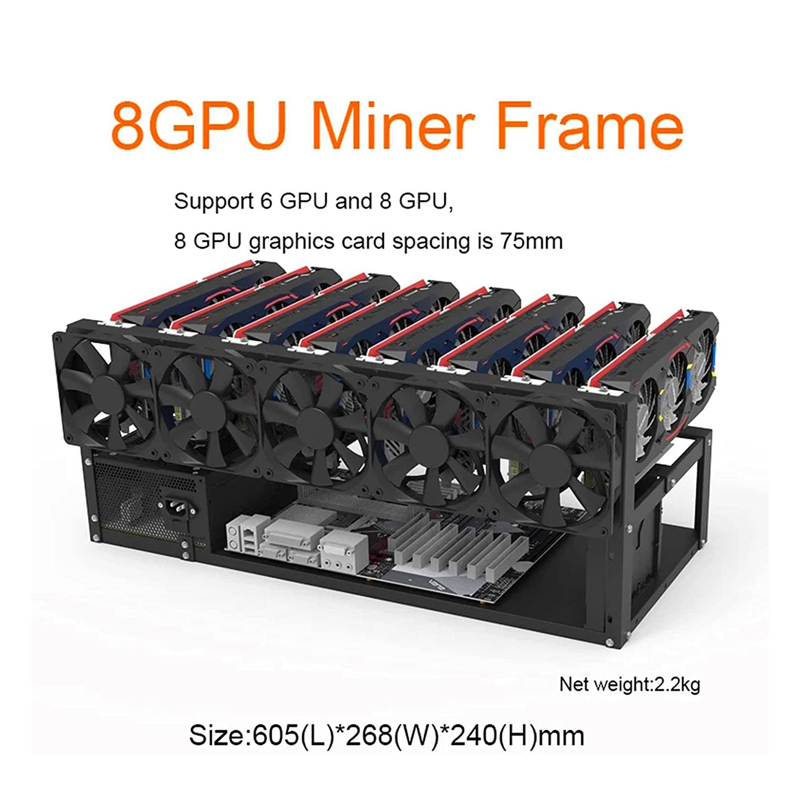Casing Baja Penyangga Kartu Gr - Gpu Mining Rig Frame 8 Gpu ulasan dan harga