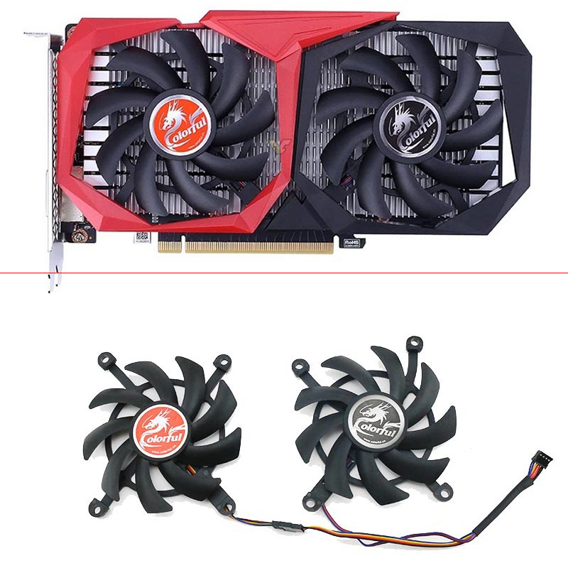2 buah baru 85MM 4PIN 12V kipa - Rtx 4080 Super 16Gb ulasan dan harga