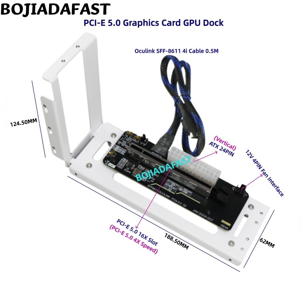Kartu Adaptor PCI-E 5.0 16X GE - Pcie 5.0 Gpu Riser Cable ulasan dan harga