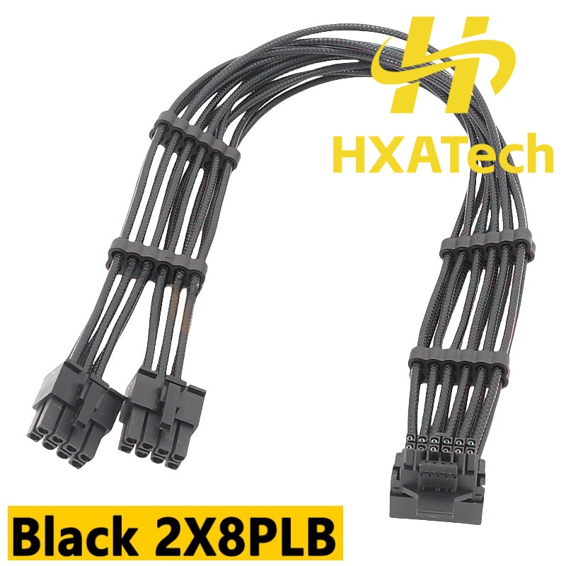 HXATech- 2x8PIN 3X8PIN 4X8PIN  - Dual 8Pin To 16Pin 12Vhpwr Cable ulasan dan harga