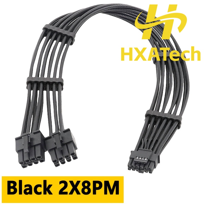 HXATech- 2x8PIN 3X8PIN 4X8PIN  - Dual 8Pin To 16Pin 12Vhpwr Cable ulasan dan harga