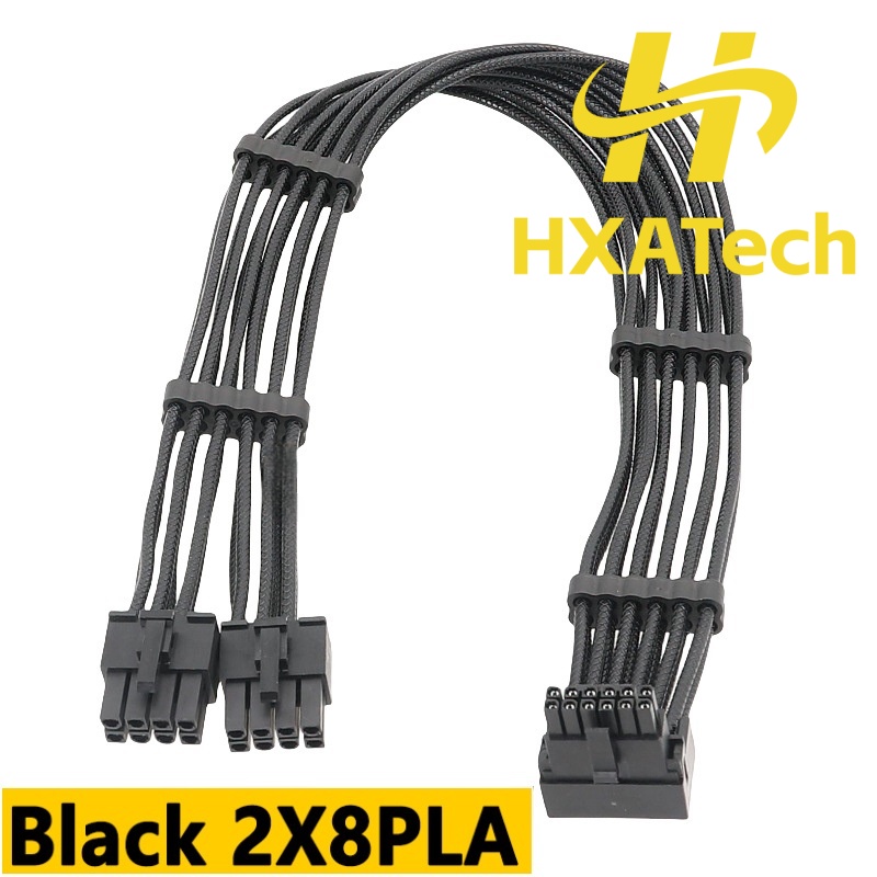 HXATech- 2x8PIN 3X8PIN 4X8PIN  - Dual 8Pin To 16Pin 12Vhpwr Cable ulasan dan harga