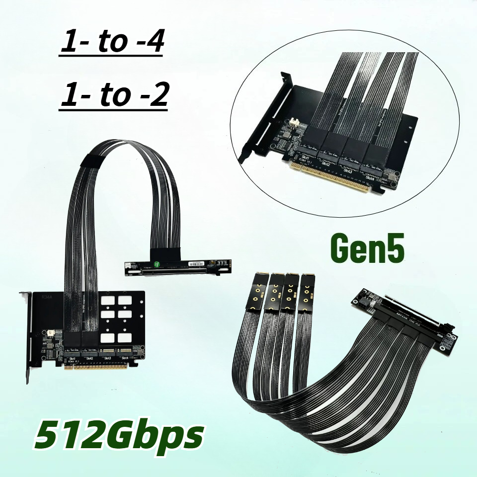 Kabel Ekstensi Kartu Split PCI - Pcie 5.0 Gpu Riser Cable ulasan dan harga