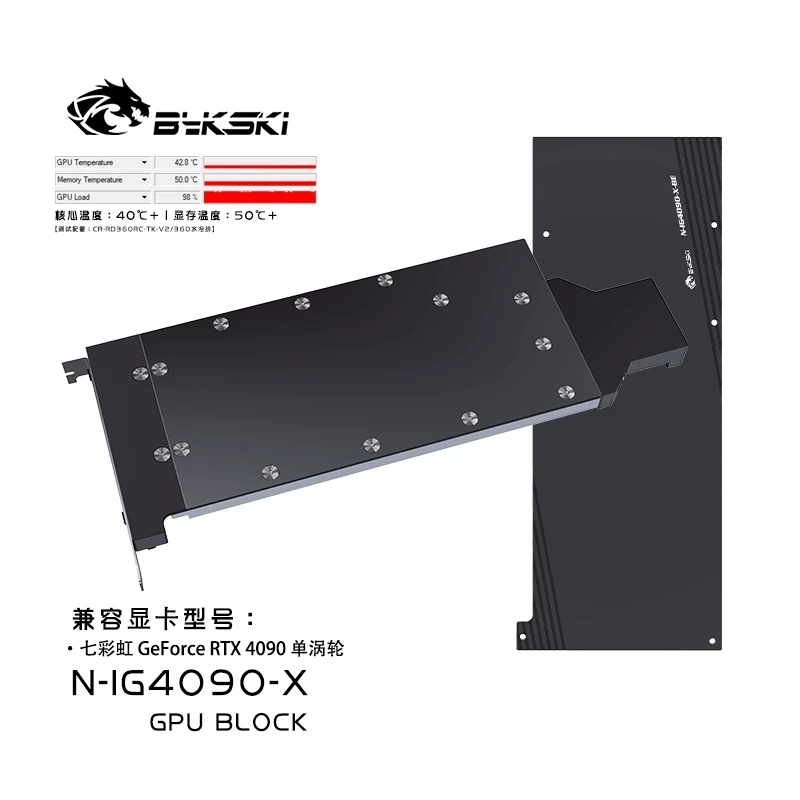 Blok Air GPU Bykski untuk Kart - Rtx 4090 Water Block ulasan dan harga