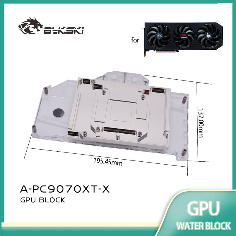 Bykski A-PC9070XT-X Blok GPU D - Rx 9070 Xt ulasan dan harga