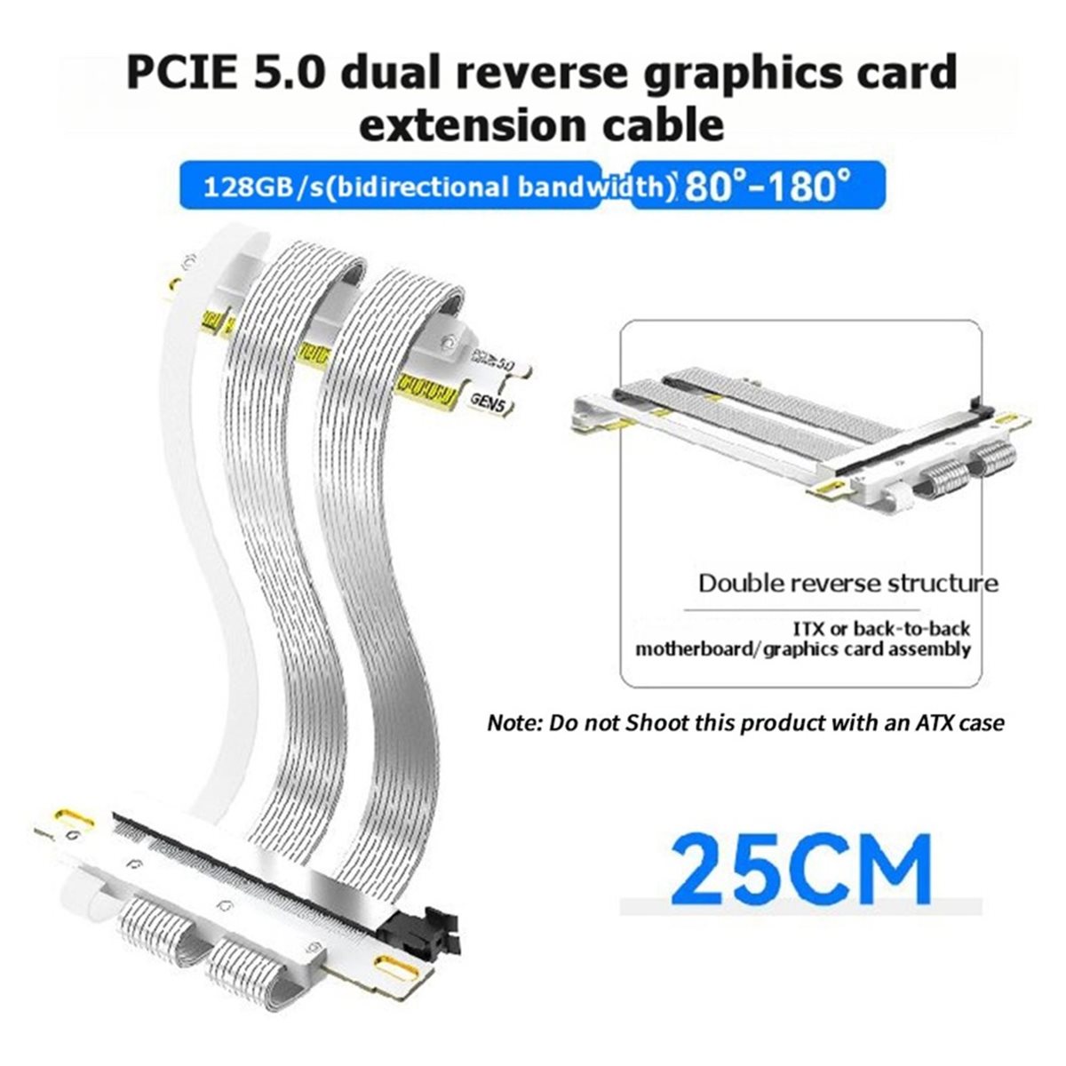 Kabel Riser L70A PCIe 5.0 X16  - Pcie 5.0 Gpu Riser Cable ulasan dan harga